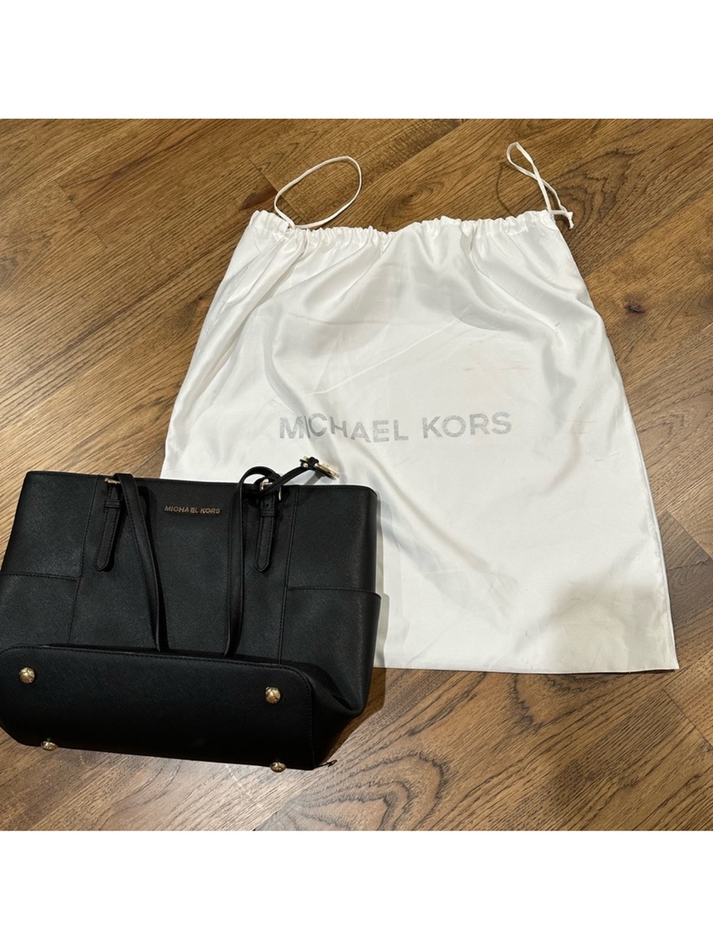Michael Kors Black Leather Tote